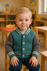 Kids Varsity Jacket Knitting Pattern