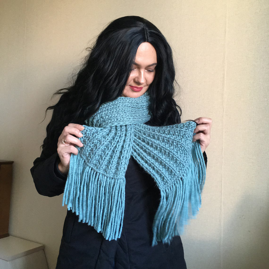 Scarf for Women and Men Knitting Pattern