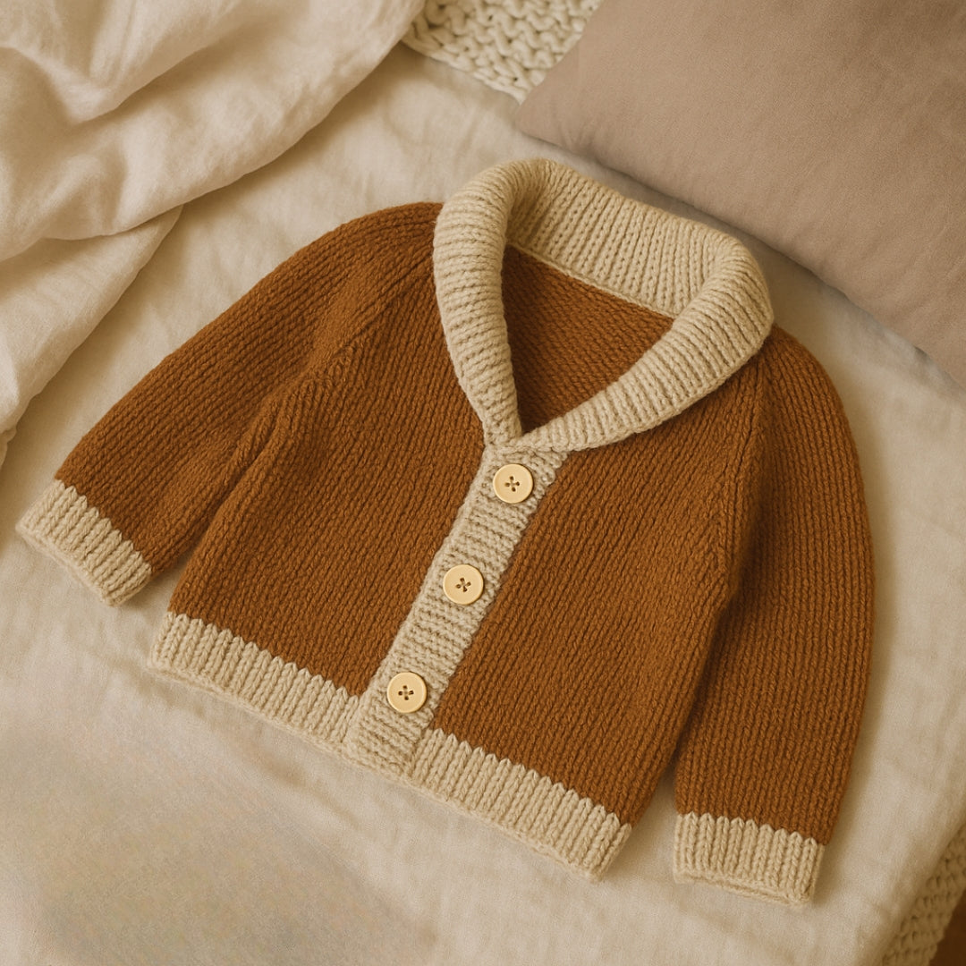 Caress Kids Cardigan Knitted Pattern