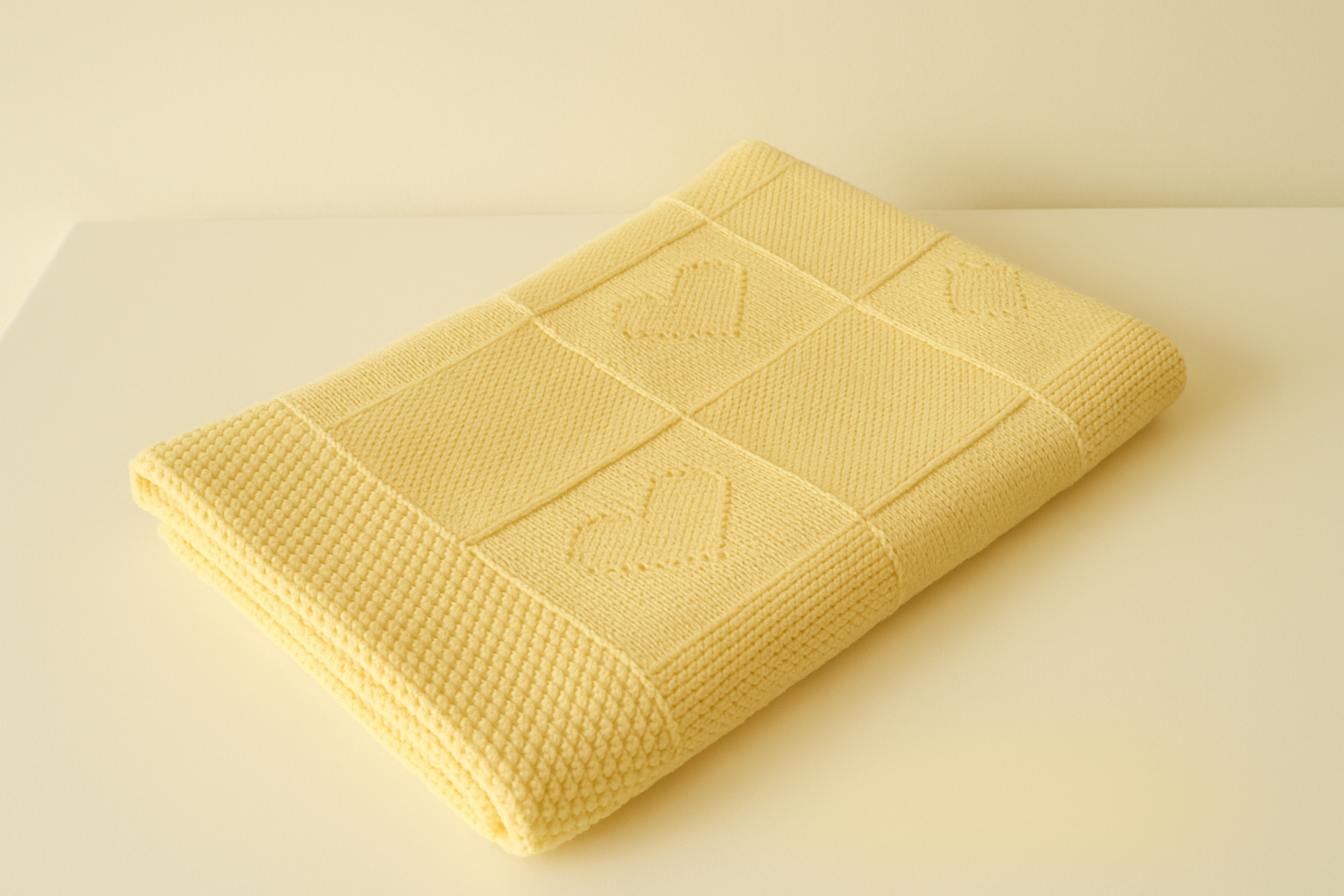 Charlotte Heart Baby Blanket – Reversible Knitting Pattern
