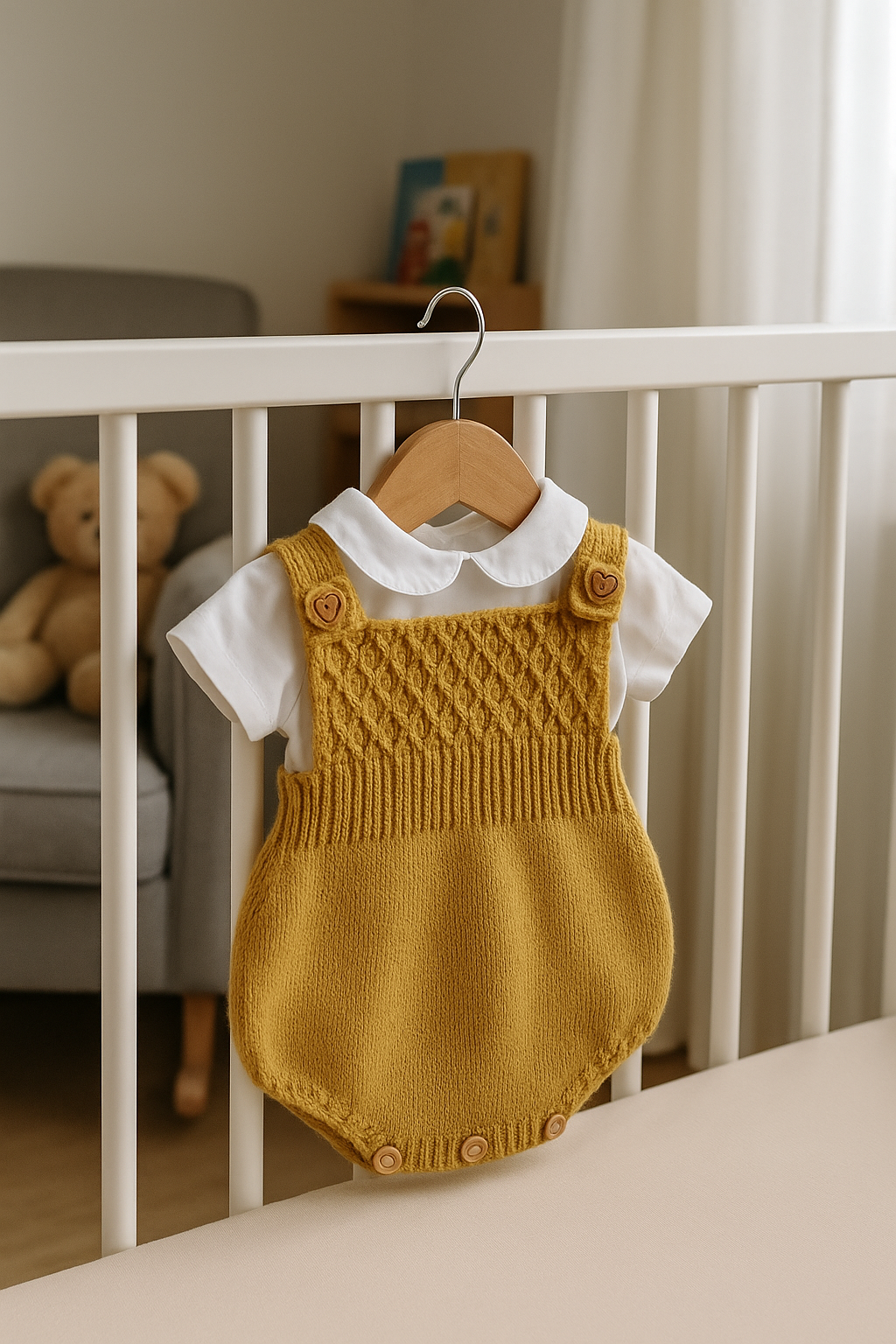 Pineapple Cardigan and Romper set Knitting Pattern