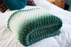 Chunky Evergreen Throw Blanket Crochet Pattern