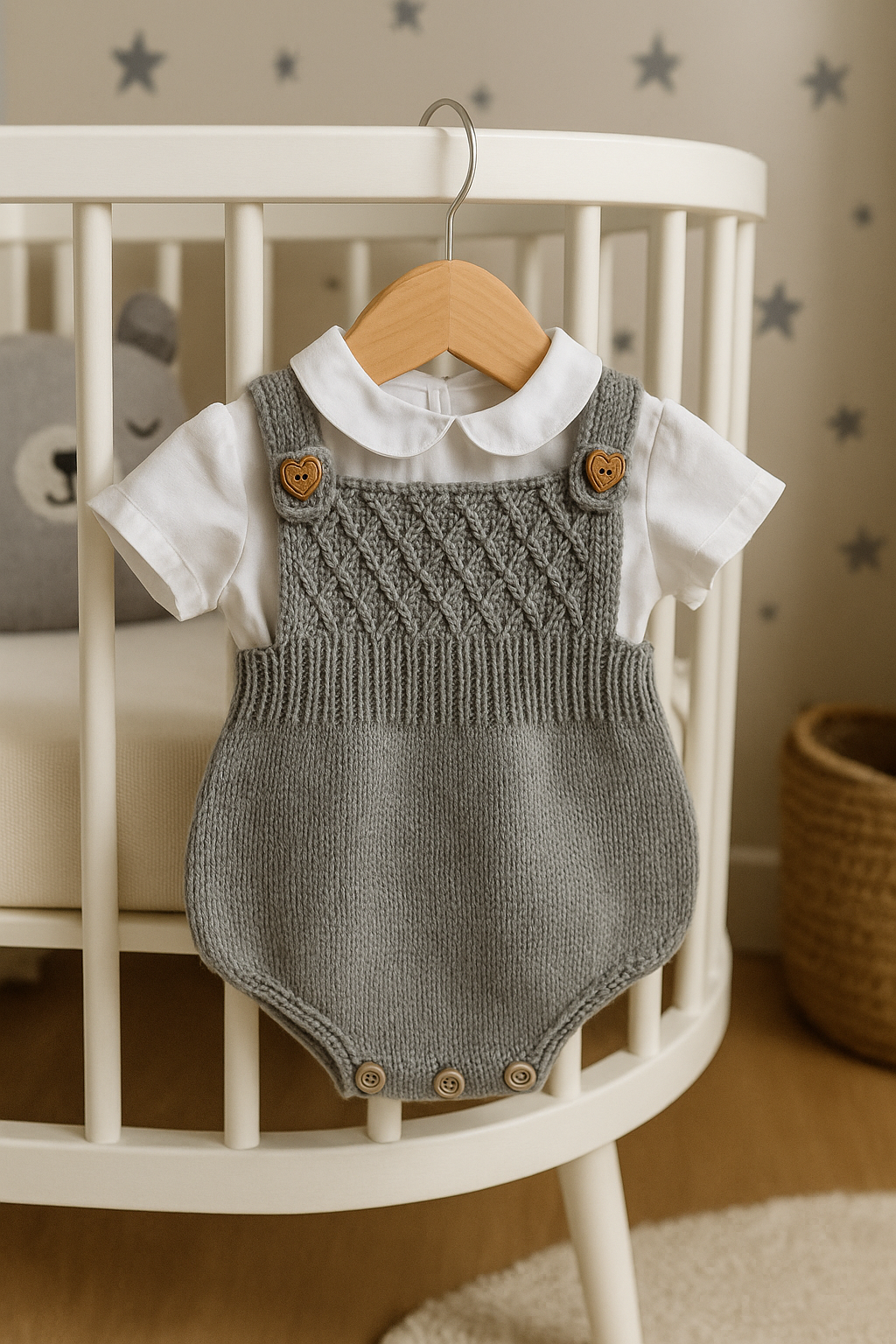 Pineapple Cardigan and Romper set Knitting Pattern