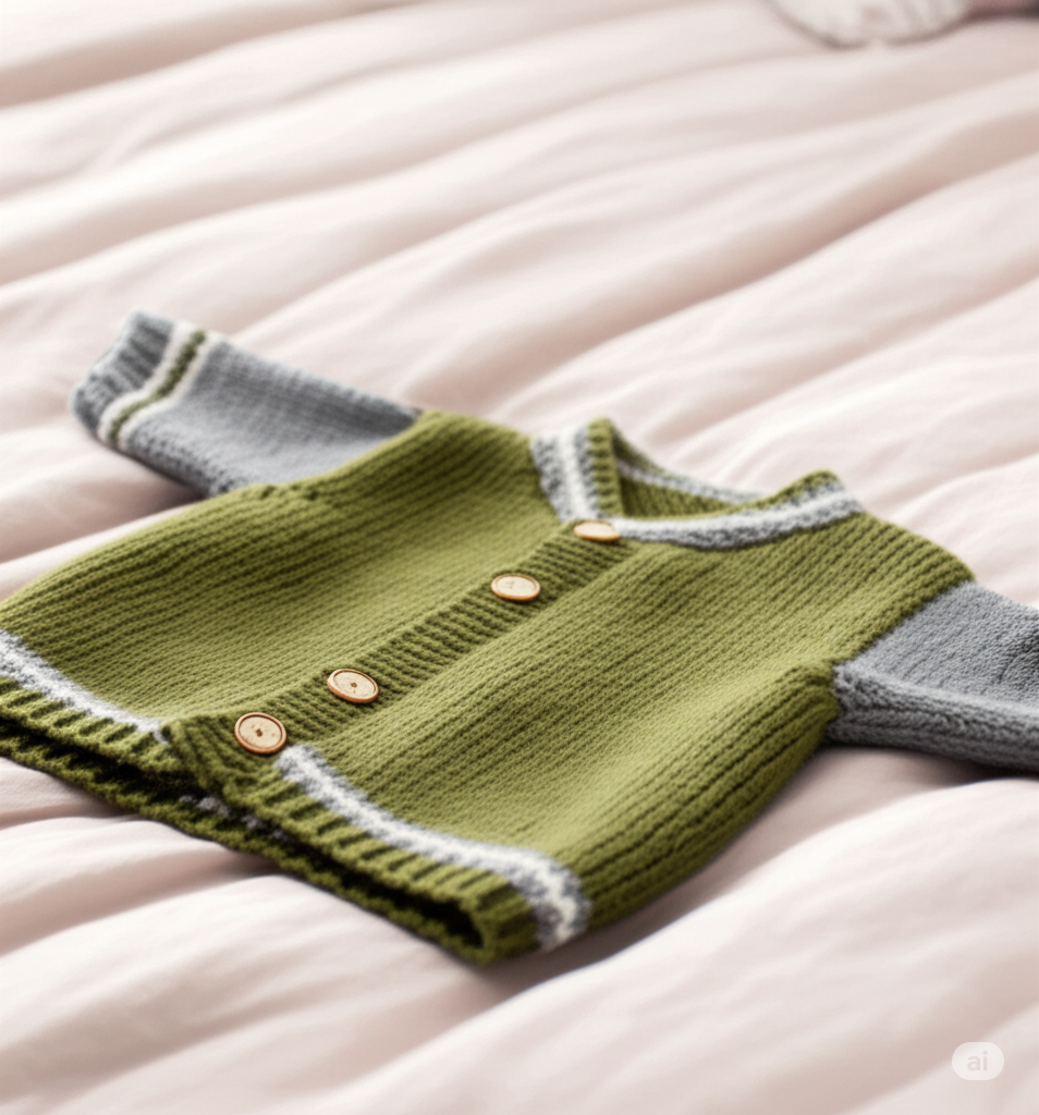 Kids Varsity Jacket Knitting Pattern