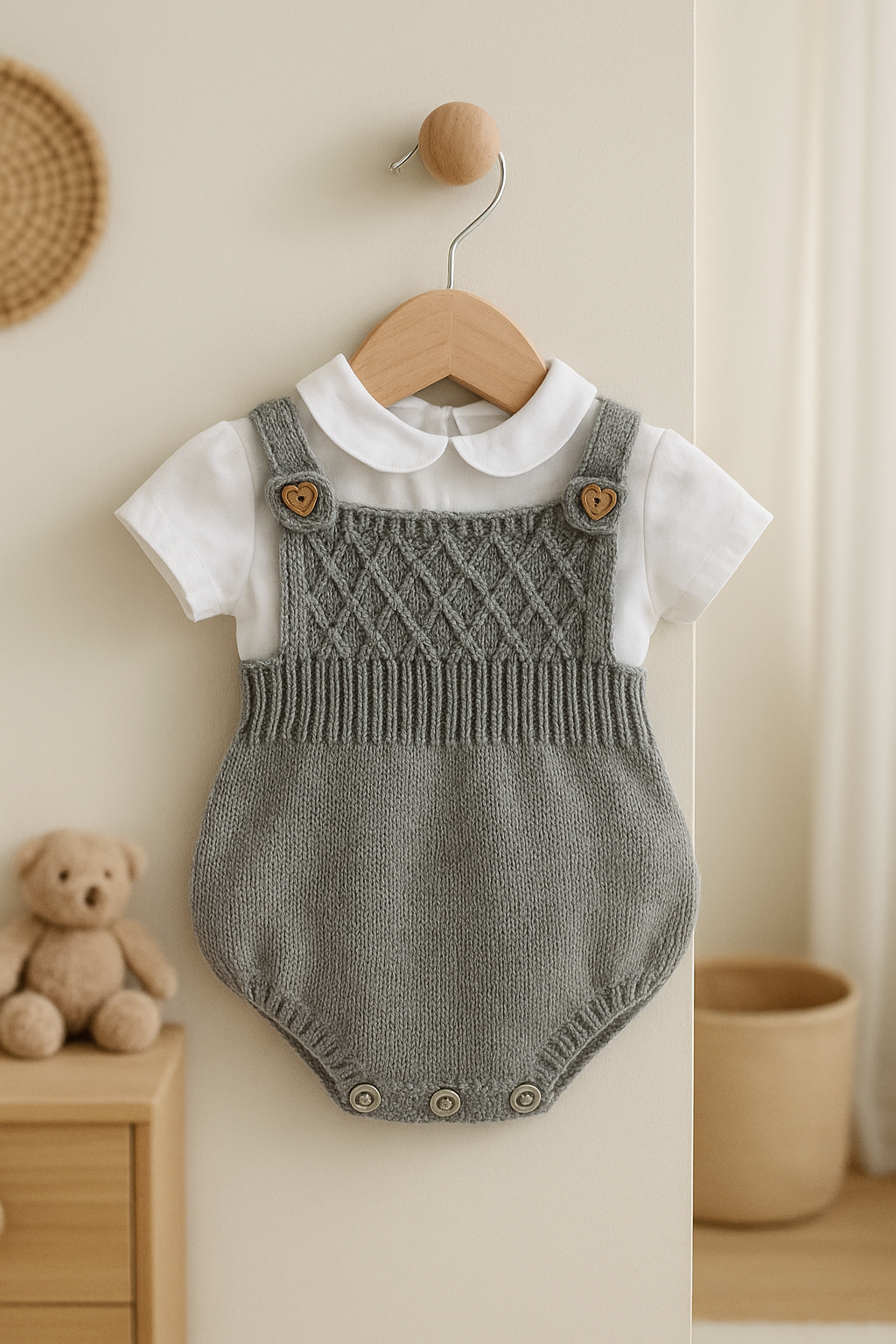 Pineapple Cardigan and Romper set Knitting Pattern