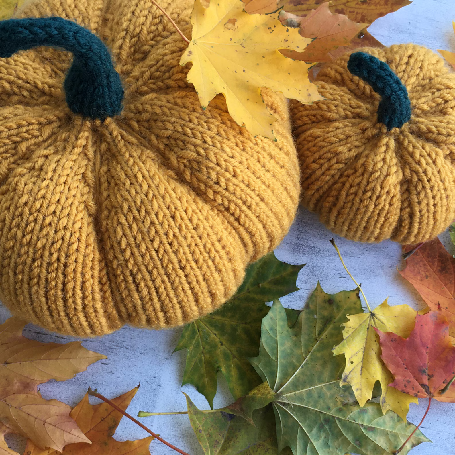 Rustic Pumpkin Chunky Knit Pumpkins for Halloween  Knitting Pattern