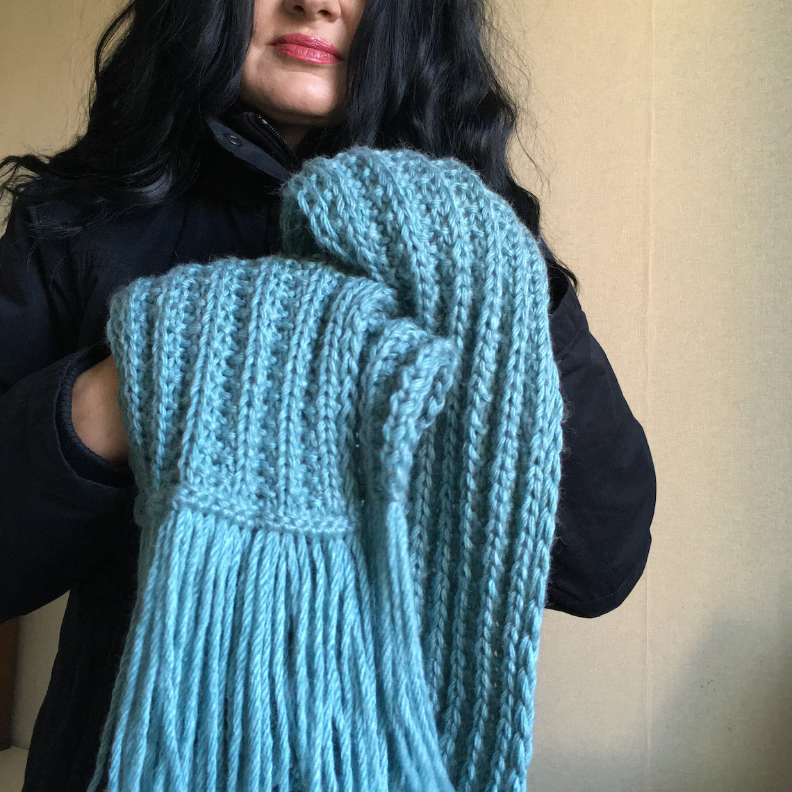 Scarf for Women and Men Knitting Pattern