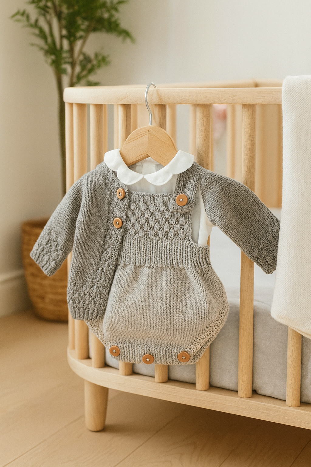 Pineapple Cardigan and Romper set Knitting Pattern