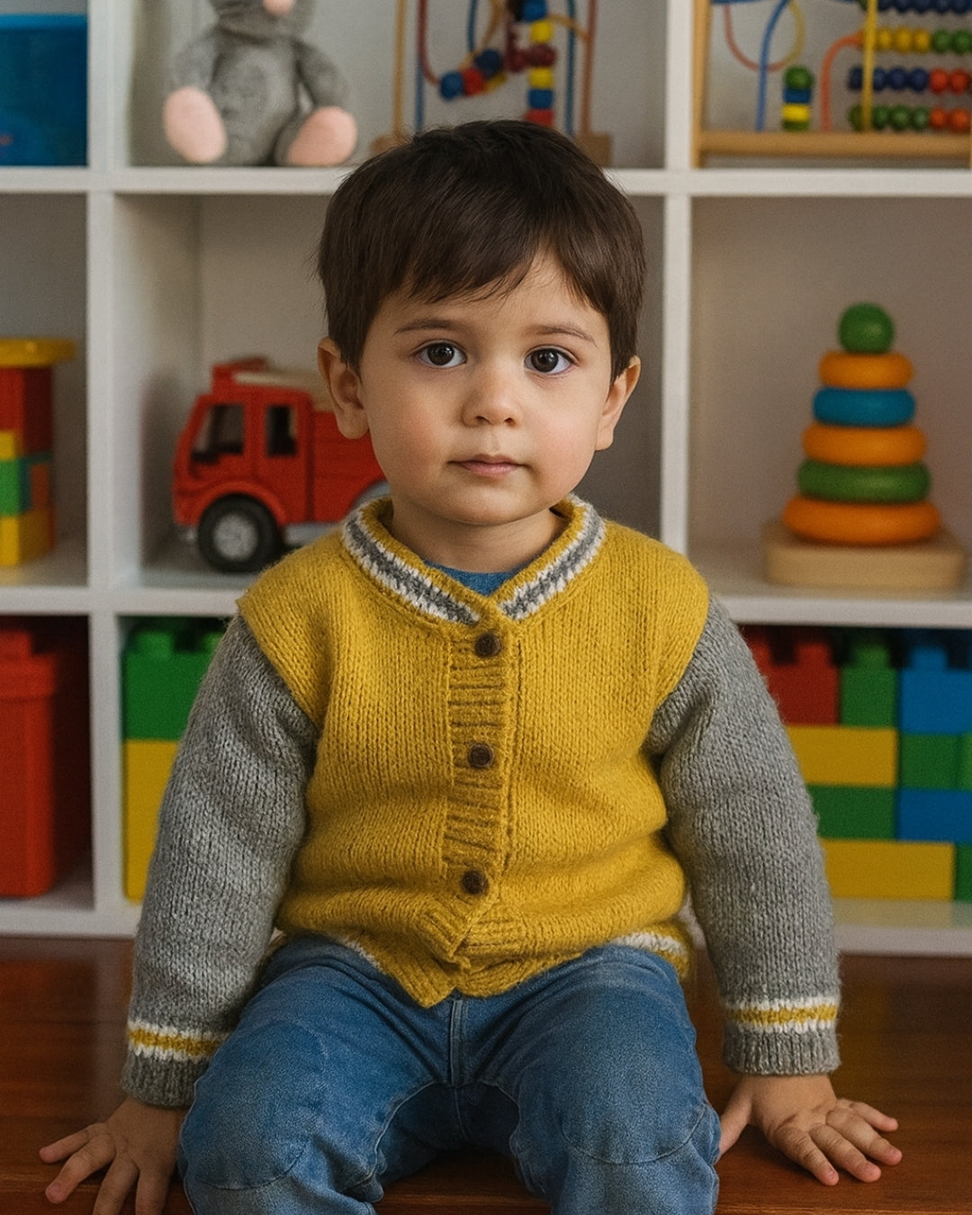 Kids Varsity Jacket Knitting Pattern
