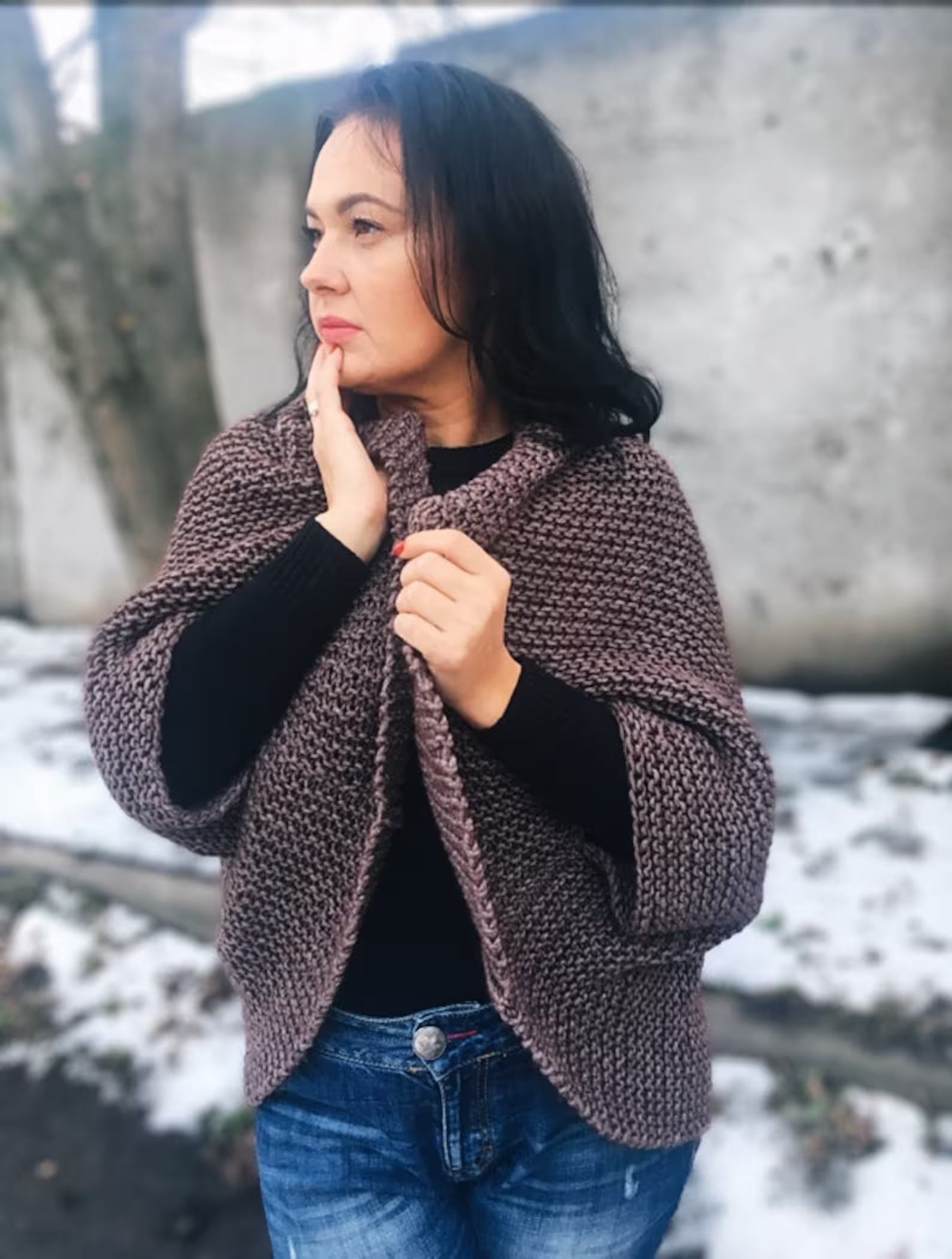 Cocoon Cardigan Knitting Pattern