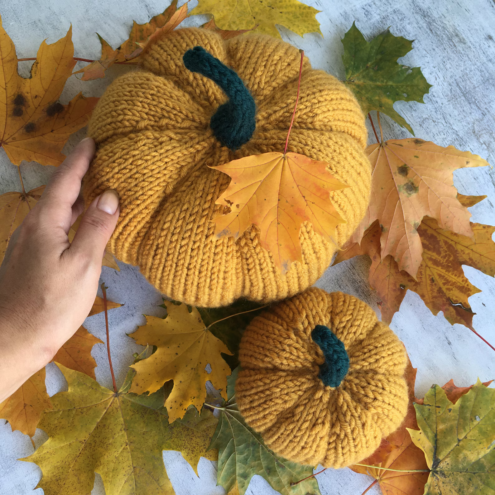 Rustic Pumpkin Chunky Knit Pumpkins for Halloween  Knitting Pattern