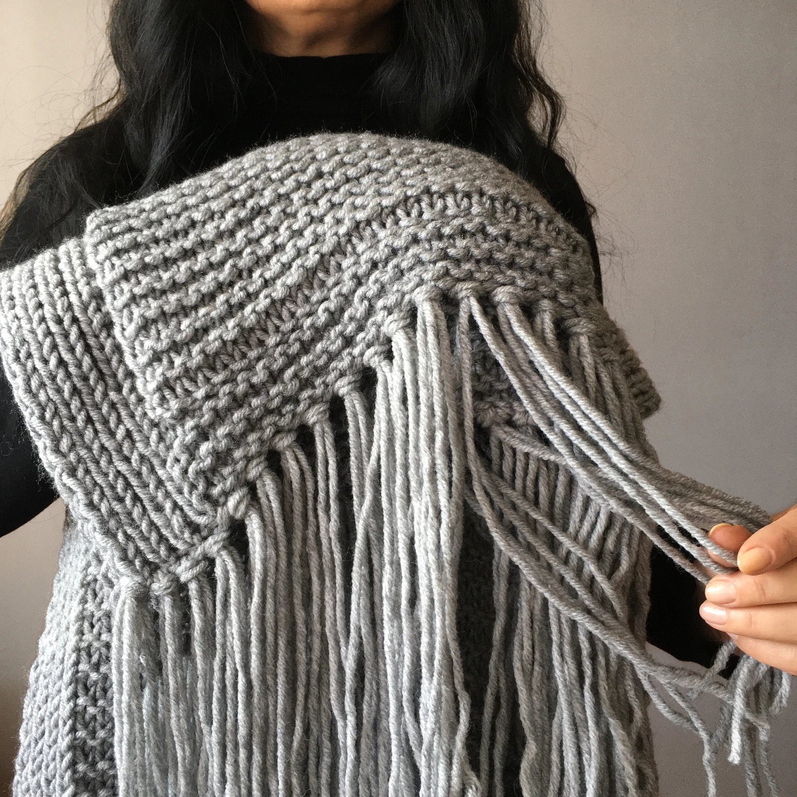 Boho Scarf Knitting Pattern